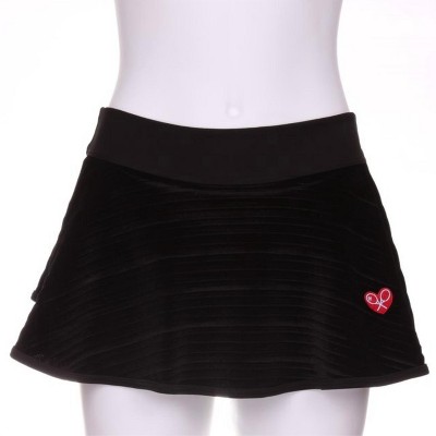 Women's Wo's Striped Velvet Skirt - Love Love Tennis