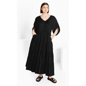 Women's Plus Size Jossie Dress - black | CITY CHIC - 1 of 4