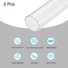 Unique Bargains Lamp Lantern Water Cooling System Acrylic Round Pipes Clear 2 Pcs 14" - 3 of 4