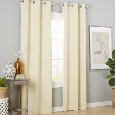 ESTATE VIEW Seville Solid Room Darkening Grommet Top Curtain Panel Pair