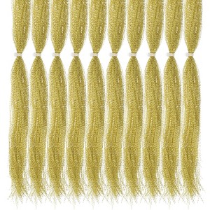 Unique Bargains Holographic Dry Flies Thread Tying Supplies Flash Fly Fishing Line 10 Pcs - 1 of 4