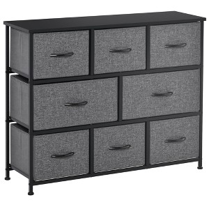 QingMoon 8 Drawers Dresser for Bedroom, Fabric Storage Organizer with Sturdy Steel Frame, Chest of Drawers for Living Room and Entryway - 1 of 4
