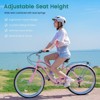 Docred Beach Cruiser Bicycle,24/26 Inch 7-Speed Adult Bicycle, Comfortable Step-Through Frame with Rear Rack, Classic City Cruiser - 4 of 4