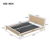 CAVINAS Full Size Hydraulic Bed Modern Wooden Bed Frame with 2 Storage Drawers and Bottom Storage Space for Bedroom - 4 of 4