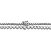 White Gold Plated with Cubic Zirconia Graduated-Size Tennis Chain Anniversary Necklace - 3 of 3