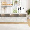 TV Stand for TV up to 80 Inches, Entertainment Center with Storage Drawer and Open Shelves, TV Console Unit for Living Room Bedroom - 3 of 4