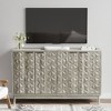 CLIHOME Modern Style Buffet Cabinet,Sideboard Buffet Cabinet With Storage, Storage Cabinet with 4 Diamond-shaped Relief Doors - 4 of 4