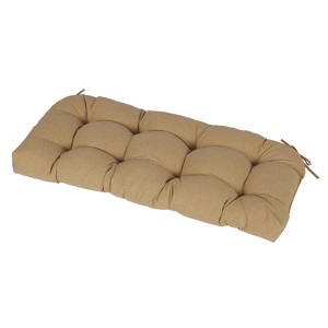 Aoodor Outdoor Polyester Tufted Bench Cushion, Water-resistant & Fade-Resistant, Cushion for Window, Love Seat, Rattan Bench, Piano Bench - 1 of 4