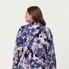 Anna-Kaci Lounge Women's Floral Print Long Sleeve Sleep Shirt with Soft Fabric, Notched Collar Detail and Relaxed Above-Knee Silhouette - 4 of 4