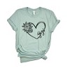 Simply Sage Market Gigi Heart Outline Short Sleeve Tee - 2 of 4