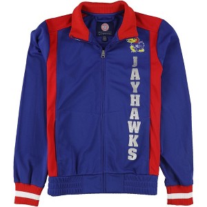 G-III Sports Womens Kansas Jayhawks Track Jacket, Blue, Small - 1 of 2