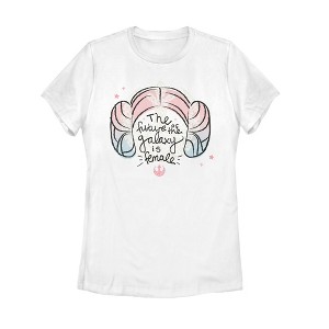 Women's Star Wars Rebel Leia Future Galaxy is Female T-Shirt - 1 of 4