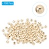 Unique Bargains Metal Round Jewelry Making Gold Filled Spacer Beads 100 Pcs - 3 of 4