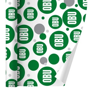 Oklahoma Baptist University Primary Logo Gift Wrap Wrapping Paper Roll 30x72 - 1 of 4