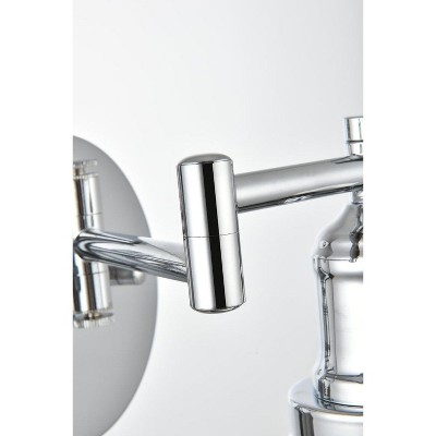 Brass Swing Arm Wall Sconce with Metal Shade