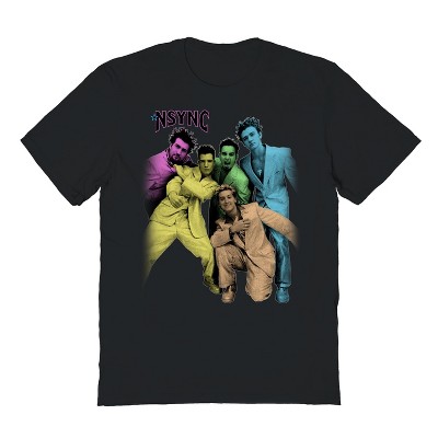 Nsync Men's Color Jam Short Sleeve Graphic Cotton T-shirt