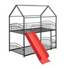 NicBex Twin Over Twin Bunk Bed with Guardrail and Slide,House Twin Loft Bed with Ladder,Modern Bunk Beds,Noise Reduced Bunk Beds for Bedroom - image 2 of 4