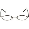 Flex Plus by Vivid FP-10 Designer Blue Light FIlter Reading Glasses in Shiny Brown 45mm +3.00 | Ladies | Oval Shape | Small Fit - 2 of 4