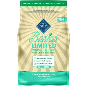 Blue Buffalo Basics Limited Ingredient Diet Grain Free Lamb & Potato Recipe Small Breed Dry Dog Food - 1 of 4