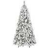 HomeRoots 5' Full Flocked Pine Christmas Tree - 4 of 4