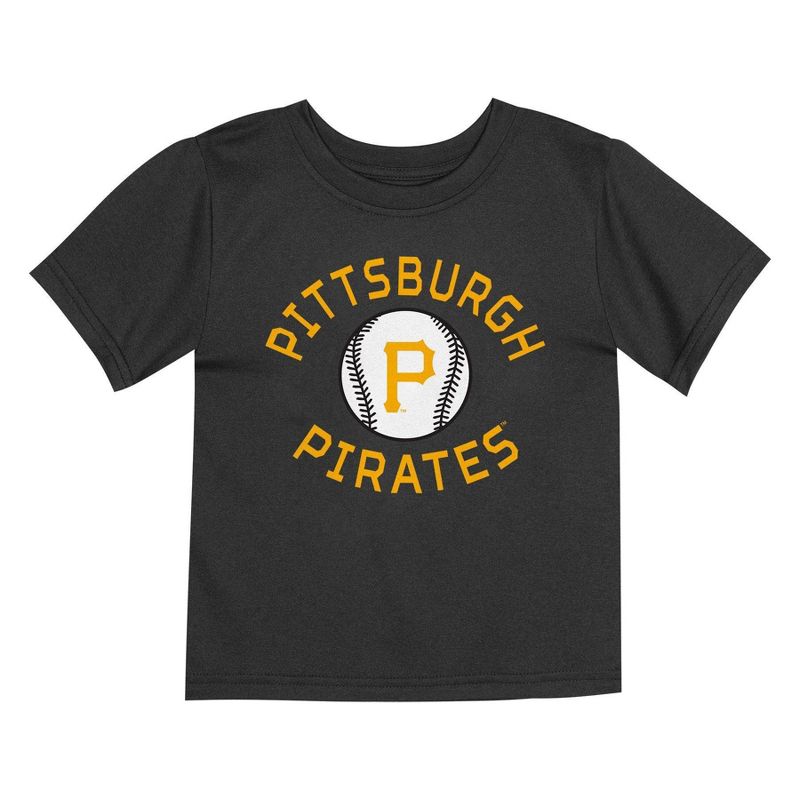 MLB Pittsburgh Pirates Toddler Boys&#39; 2pk T-Shirt, 3 of 4