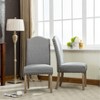 NicBex Set of 2 Dining Chair Modern Nailhead Trim Upholstered Side Chair with Solid Wood Legs for Kitchen,Dining Room - 3 of 4