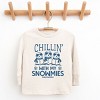 SmileyWorld Chillin' With My Snowmies - Youth Long Sleeve Graphic T-Shirt and Toddler Long Sleeve Graphic Tee - 2 of 3