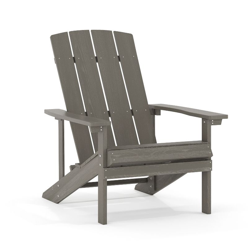 Flash Furniture Charlestown Commercial All-Weather Poly Resin Wood Adirondack Chair, 1 of 18