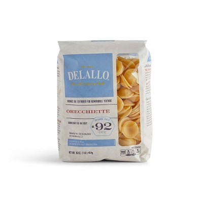 DeLallo Orecchiette Pasta, 16 oz Bag, (7 Pack)