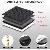 Aoibox Non Slip Furniture Pads 56 Pcs Self Adhesive Rubber Grippers Anti Slide Feet Protect Hardwood Floors Couch - 3 of 4