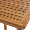 PAGED Patio Dining Table Wood Rectangle Outdoor Table with Slatted Table Top for Patio, Deck - 3 of 4