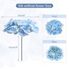 Unique Bargains Wedding Centerpieces Decoration Silk Artificial Hydrangea Flowers - 2 of 4