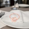 Unique Bargains Napkin Rings Five-petal Leaves Alloy 1 Pc - 3 of 3