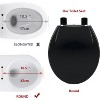 Toilet Seat Round,/Elongated Toilet Lid Soft-Slow Close, Heavy Duty Toilet Seat, Easy to Install, Universal Fit - 2 of 4
