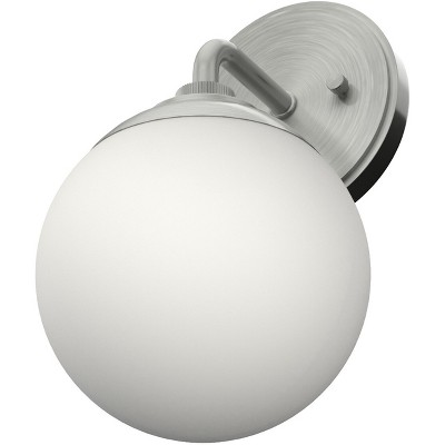 Hepburn Mid-Century Modern 6" Nickel Dimmable Wall Sconce