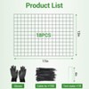 18-Pack Heavy Duty Plant Covers with Stakes, Plastic-Coated Steel Garden Fencing - 4 of 4