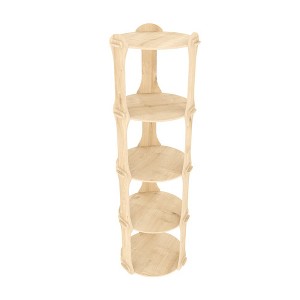 Decorotika,Yuvar Bookshelf Sapphire Oak - 1 of 4