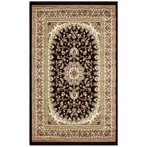 Floral Medallion Oriental Indoor Traditional Area Rug or Runner by Blue Nile Mills - 1 of 4