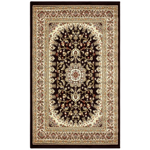 Floral Medallion Oriental Indoor Traditional Area Rug Or Runner, 7'x9 ...