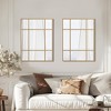 PexFix Iron Metal Frame Windowpane Wall Mirror Farmhouse Rustic Elegant Decor for Living Room Bedroom Bathroom Entryway - 3 of 4