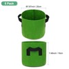 Unique Bargains Thickened Fabric Durable Handles Multipurpose Good Drainage Plant Grow Bags 5 Pcs - 3 of 4