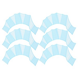 Unique Bargains Resistance Aquatic Webbed Finger Frog Silicone Swimming Fins 3 Pairs - 1 of 4