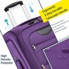 Kumasinova 3 Pcs SoftSide Luggage Sets,Extandable Checked Spinner Suitcases with TSA Lock,Airline-Approved Luggage Travel Set,20"24"28" - 4 of 4