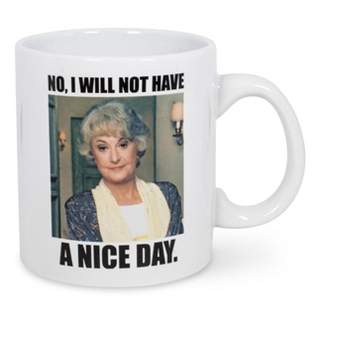 Silver Buffalo The Golden Girls Dorothy I Will Not Have A Nice Day 20oz Ceramic Mug Toynk Exclusive