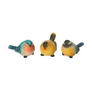 Transpac Small Resin Birds Of A Feather Set of 3 Spring Home Decorations - 1 of 1