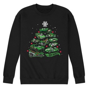 Men's - Hot Wheels - Car Tree Graphic Fleece Sweatshirt - 1 of 4