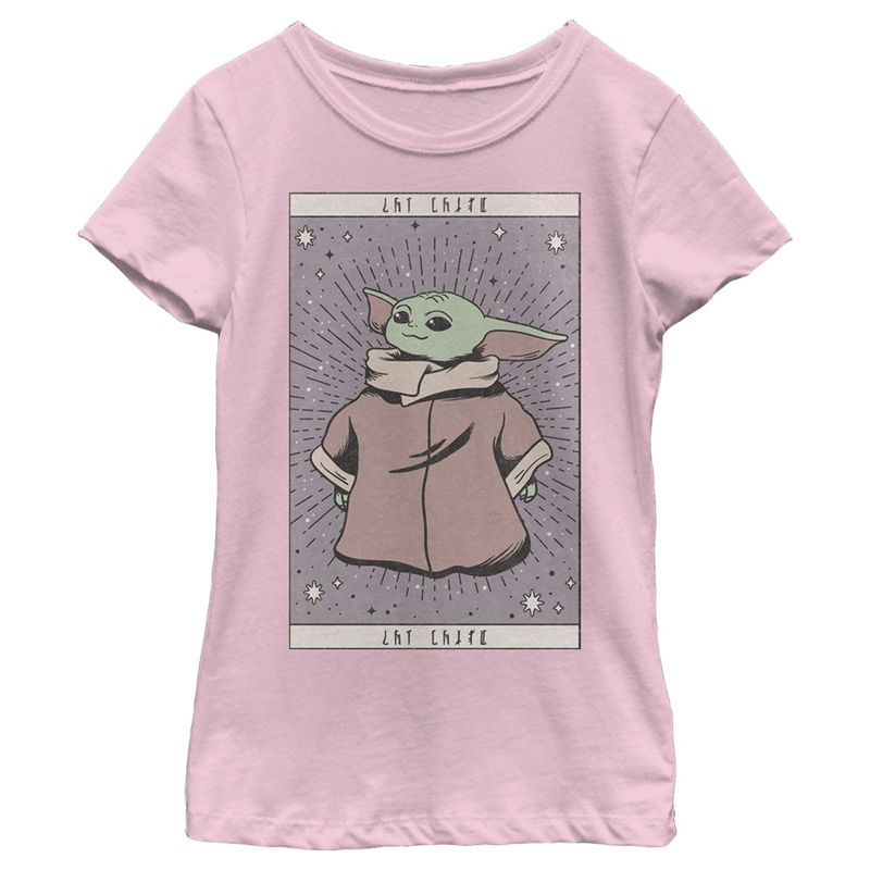 Girl's Star Wars: The Mandalorian The Child Simple Robe T-Shirt, 1 of 5
