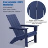 GARPROVM 2 Upgraded Folding HDPE Adirondack Chairs with Side Table Weather-Resistant For Outdoor - 3 of 4
