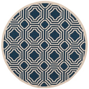 Courtyard CY6112 UV & Stain Resistant Non-Shedding Power Loomed Indoor/Outdoor Rugs - Safavieh - 1 of 4