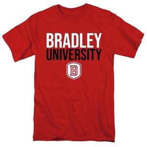 Men's Bradley University Official Stacked Short Sleeve Mens Cotton T-Shirt - 1 of 4